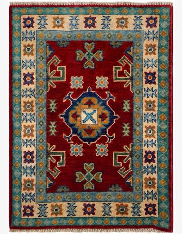 2' 1 x 2' 11 Hand Knotted Kazak Rug
