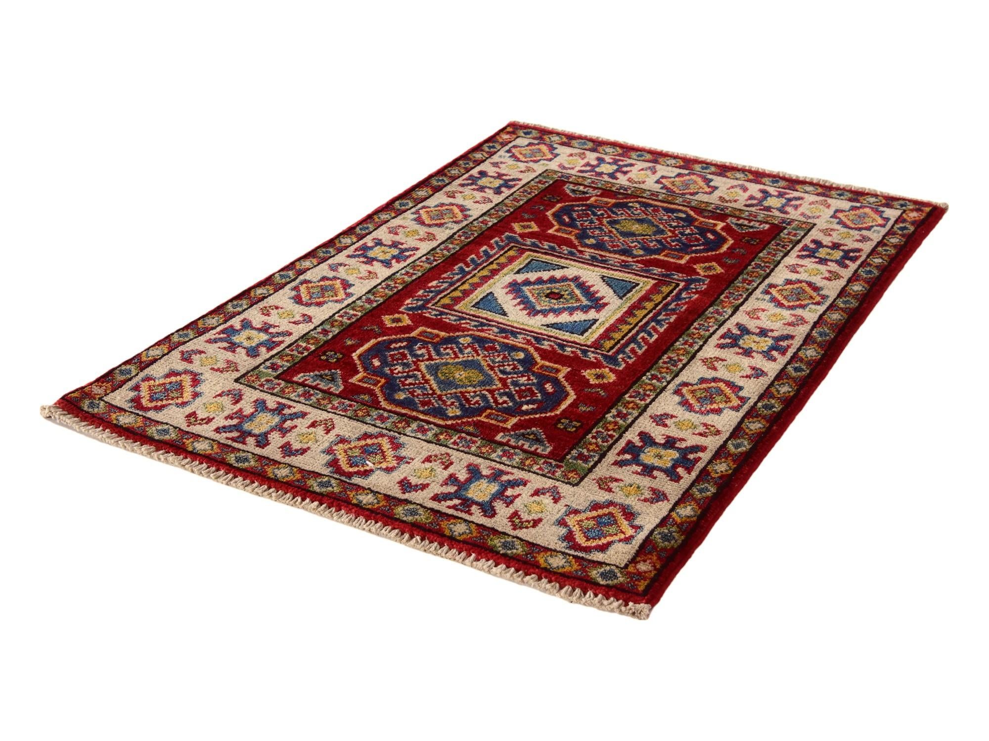 2' 1 x 3' Hand Knotted Kazak Rug