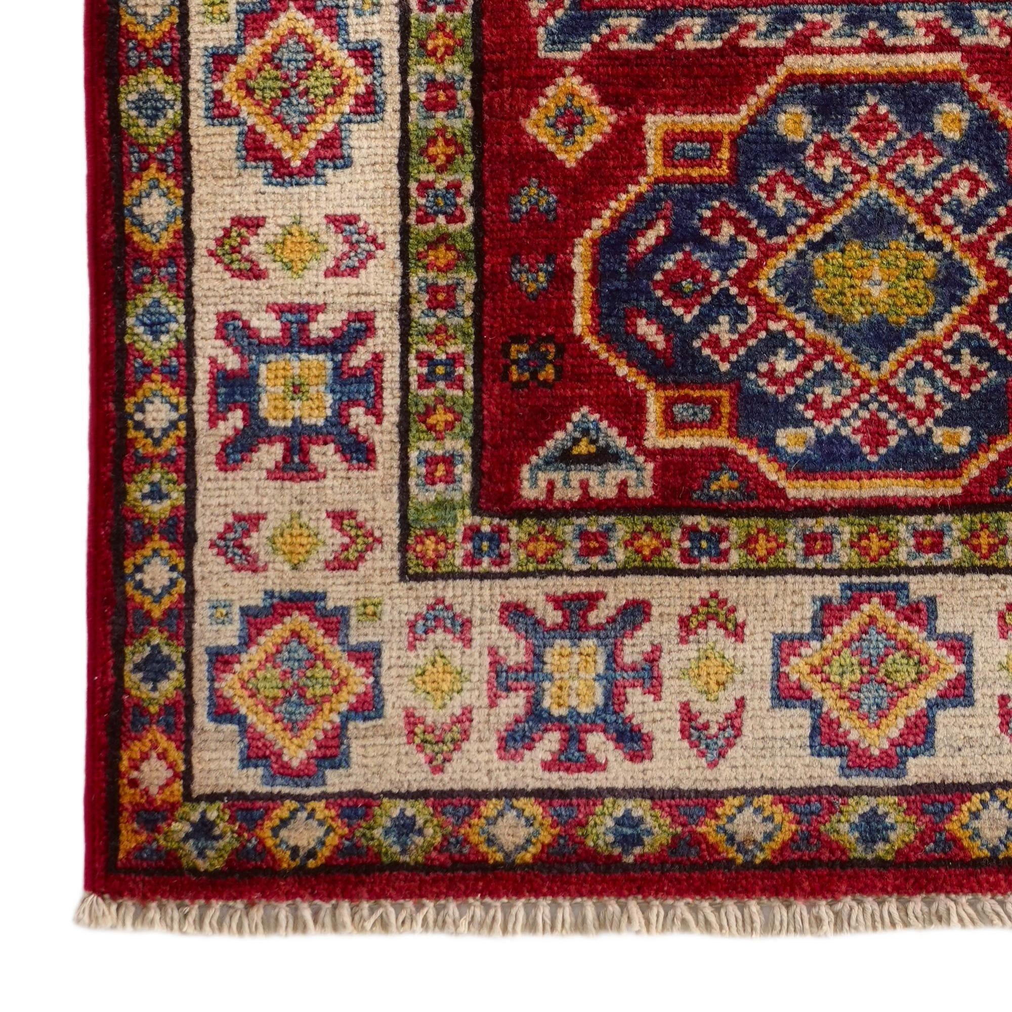 2' 1 x 3' Hand Knotted Kazak Rug