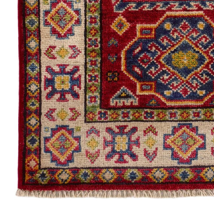 Detail image of 2' 1 x 3' Hand Knotted Kazak Rug