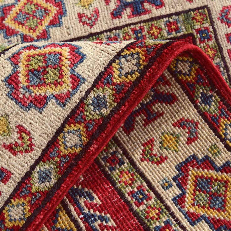 Detail image of 2' 1 x 3' Hand Knotted Kazak Rug
