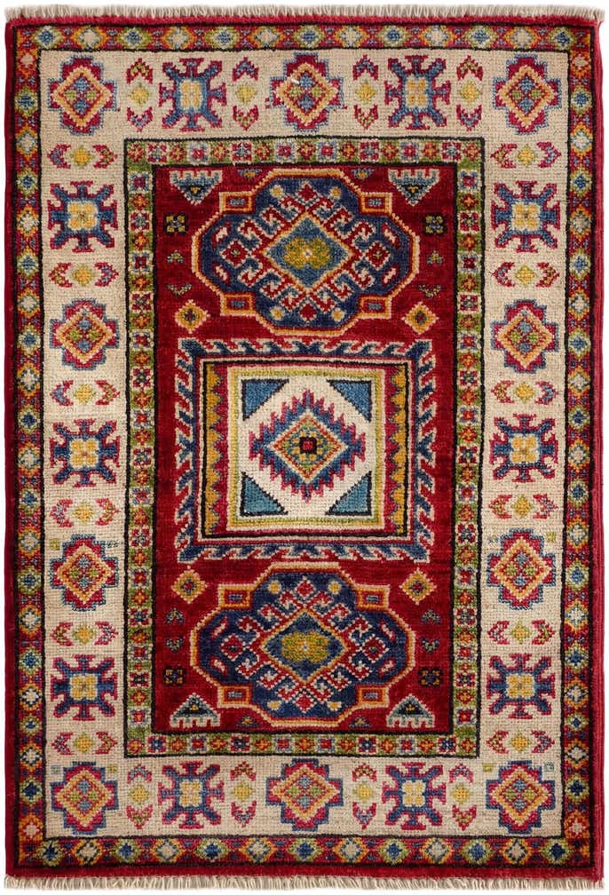 2' 1 x 3' Hand Knotted Kazak Rug