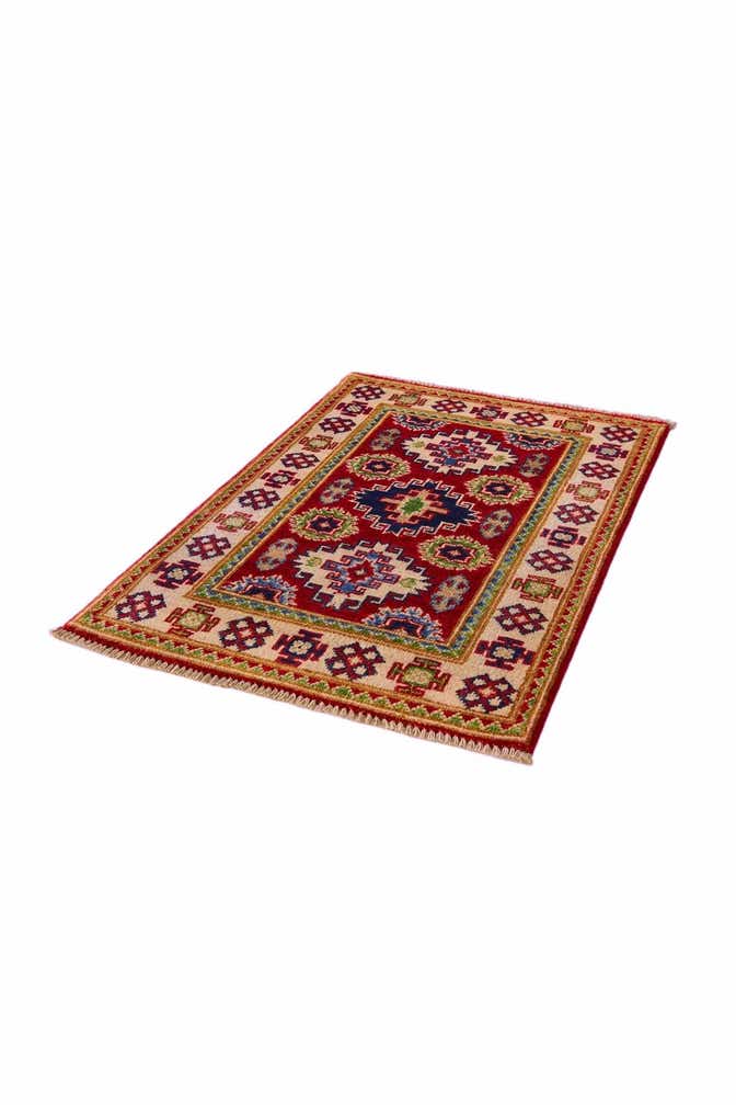 2' x 3' 1 Hand Knotted Kazak Rug