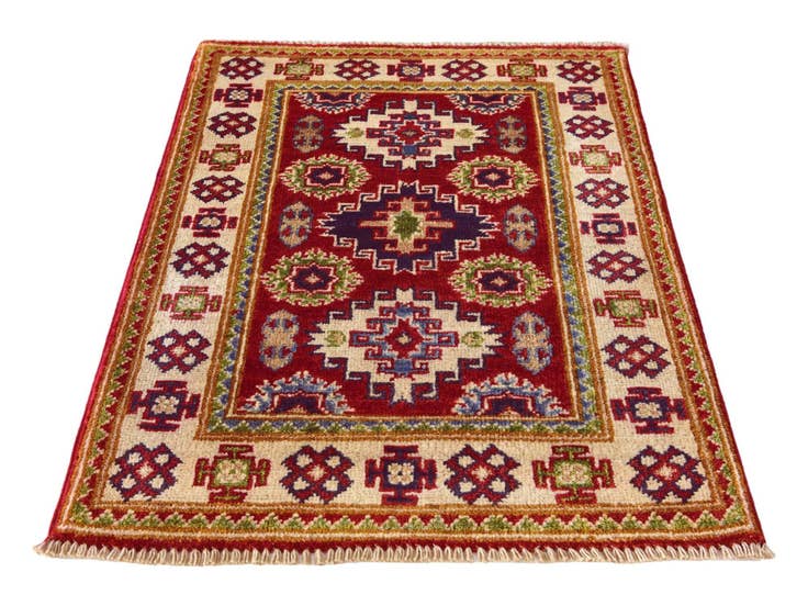Detail image of 2' x 3' 1 Hand Knotted Kazak Rug