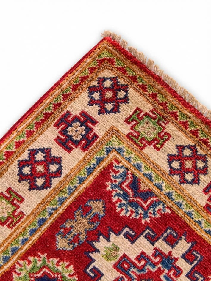 Detail image of 2' x 3' 1 Hand Knotted Kazak Rug