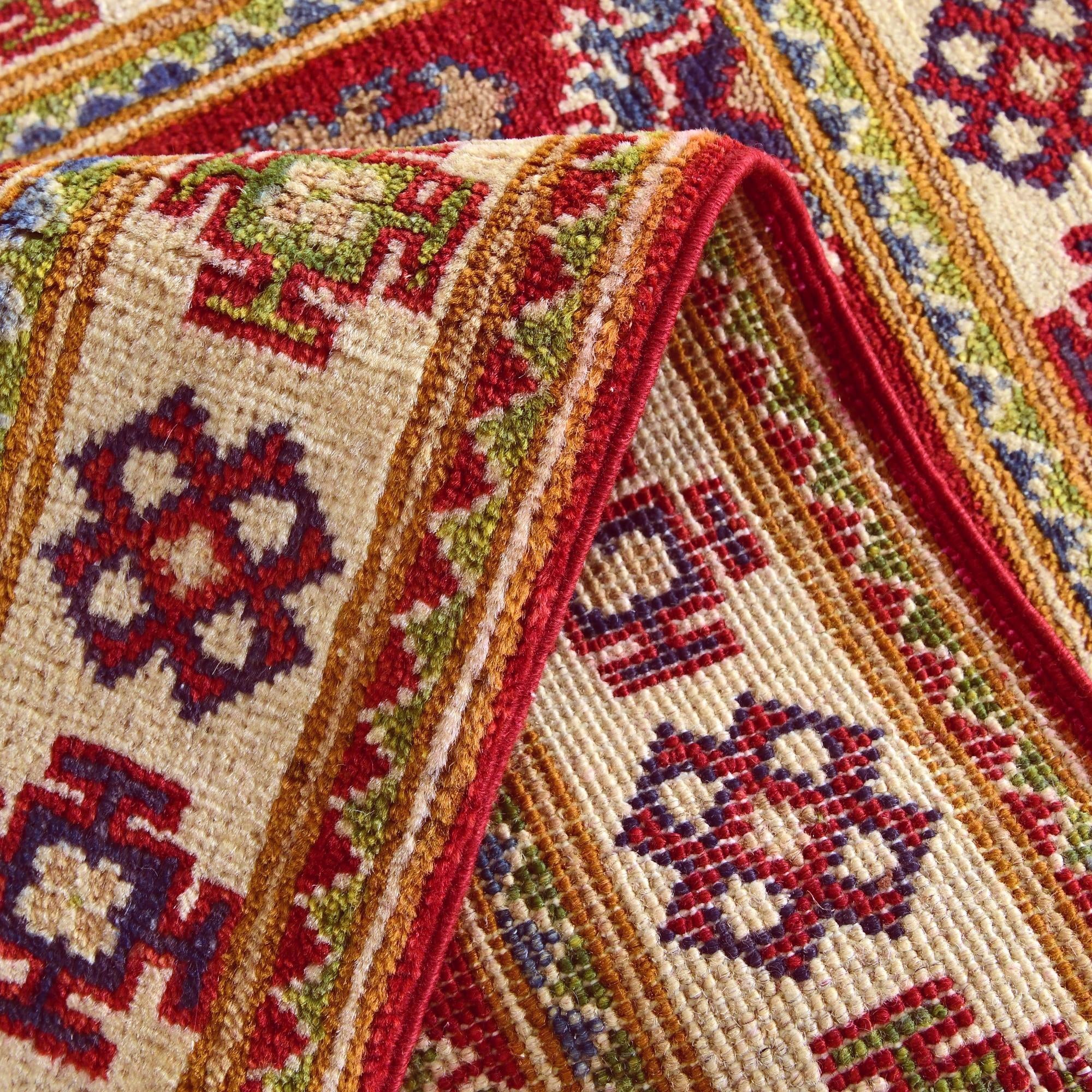 2' x 3' 1 Hand Knotted Kazak Rug