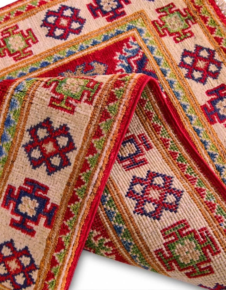 Detail image of 2' x 3' 1 Hand Knotted Kazak Rug