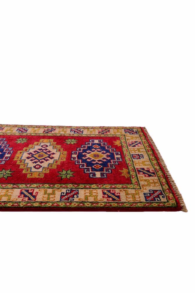 1' 11 x 3' Hand Knotted Kazak Rug