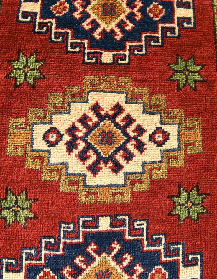 Detail image of 1' 11 x 3' Hand Knotted Kazak Rug