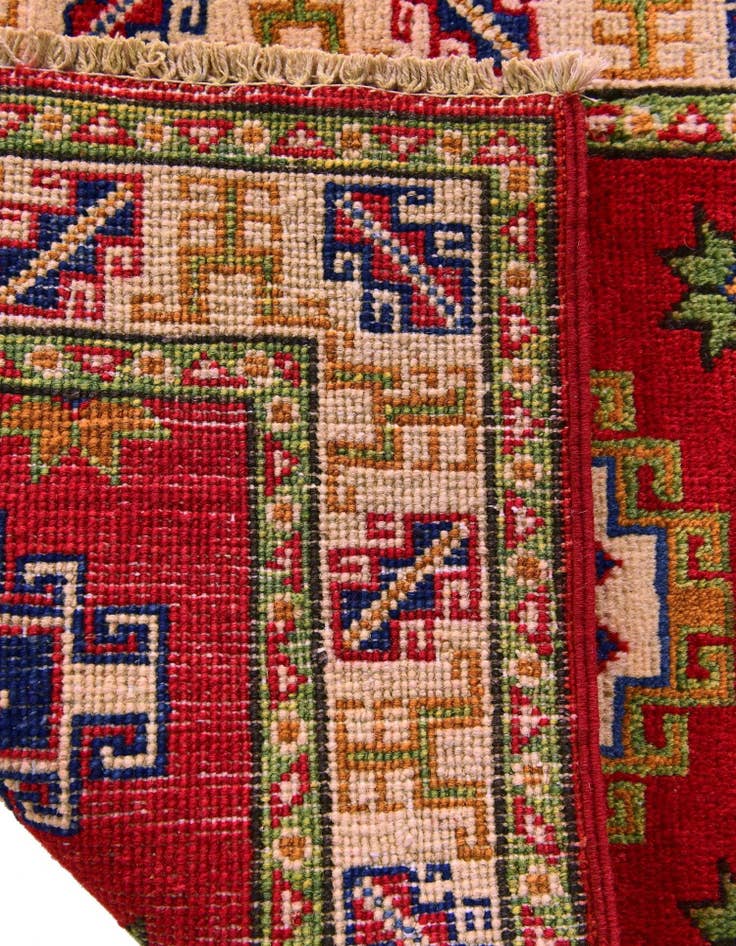Detail image of 1' 11 x 3' Hand Knotted Kazak Rug