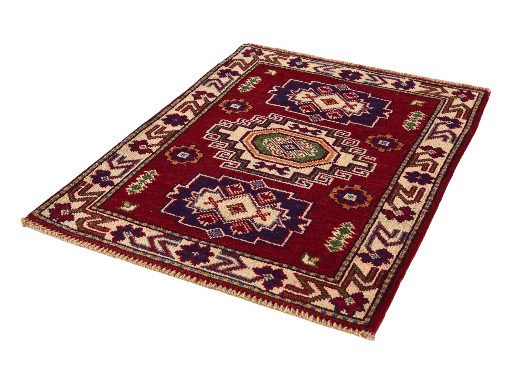2' 1 x 2' 11 Hand Knotted Kazak Rug