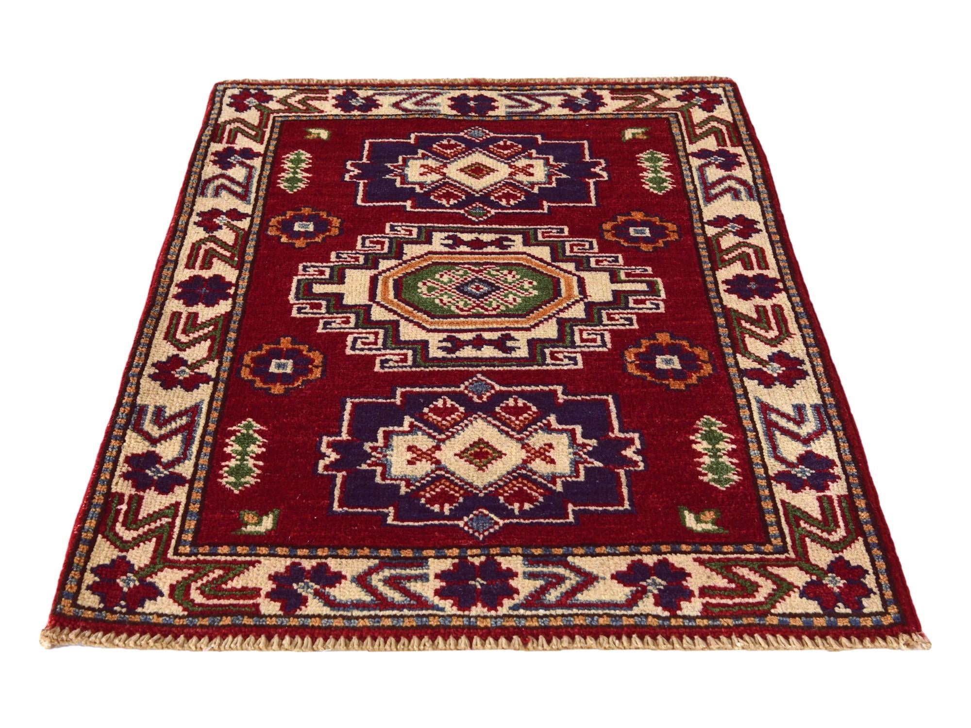 2' 1 x 2' 11 Hand Knotted Kazak Rug