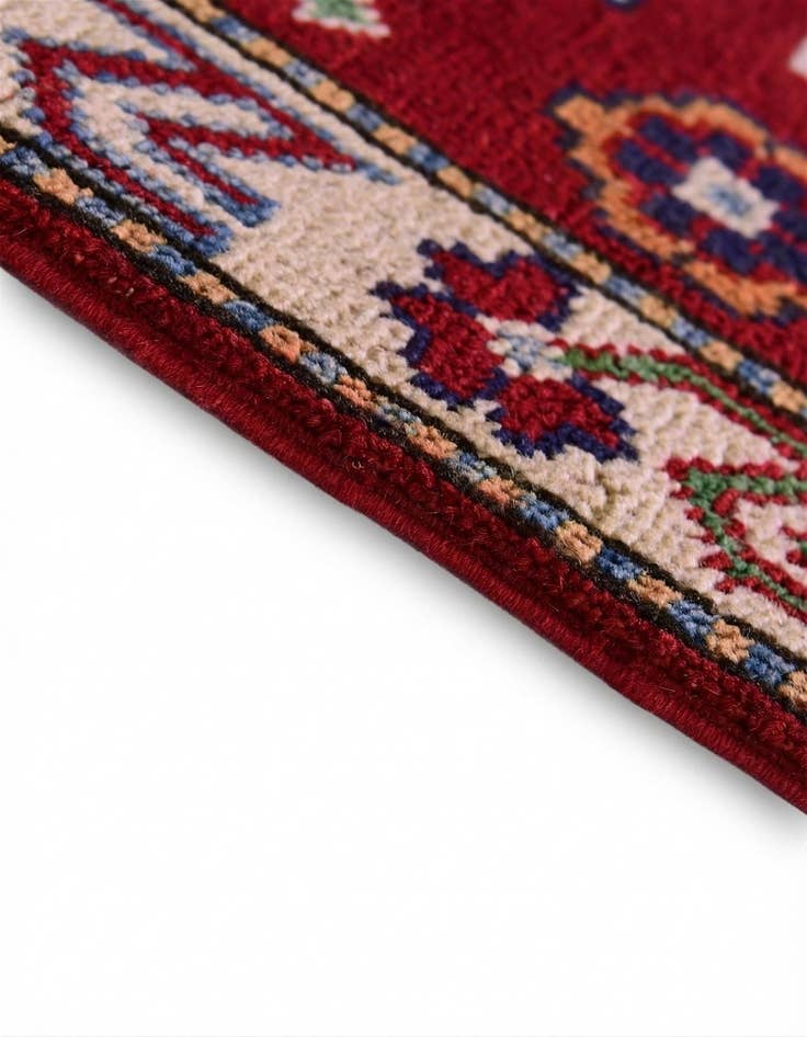 Detail image of 2' 1 x 2' 11 Hand Knotted Kazak Rug