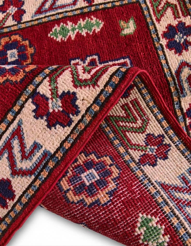 Detail image of 2' 1 x 2' 11 Hand Knotted Kazak Rug