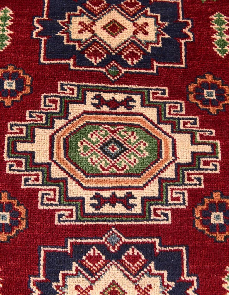 Detail image of 2' 1 x 2' 11 Hand Knotted Kazak Rug