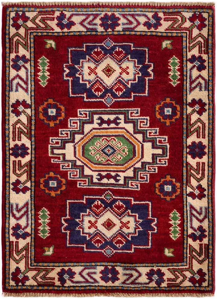 2' 1 x 2' 11 Hand Knotted Kazak Rug