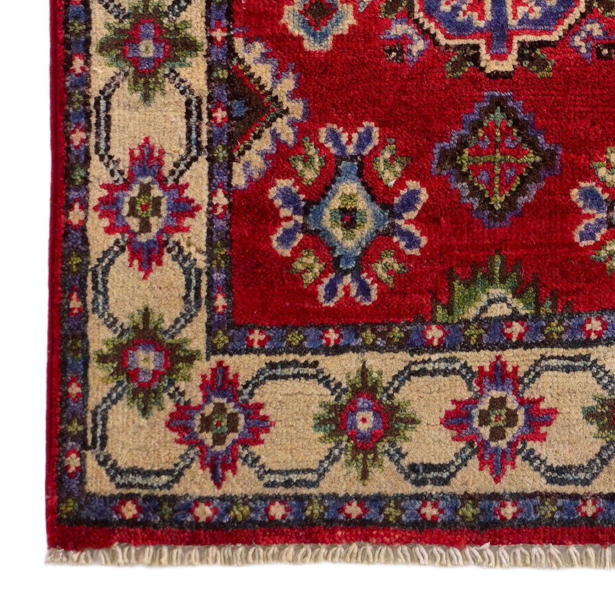 2' x 3' Hand Knotted Kazak Rug