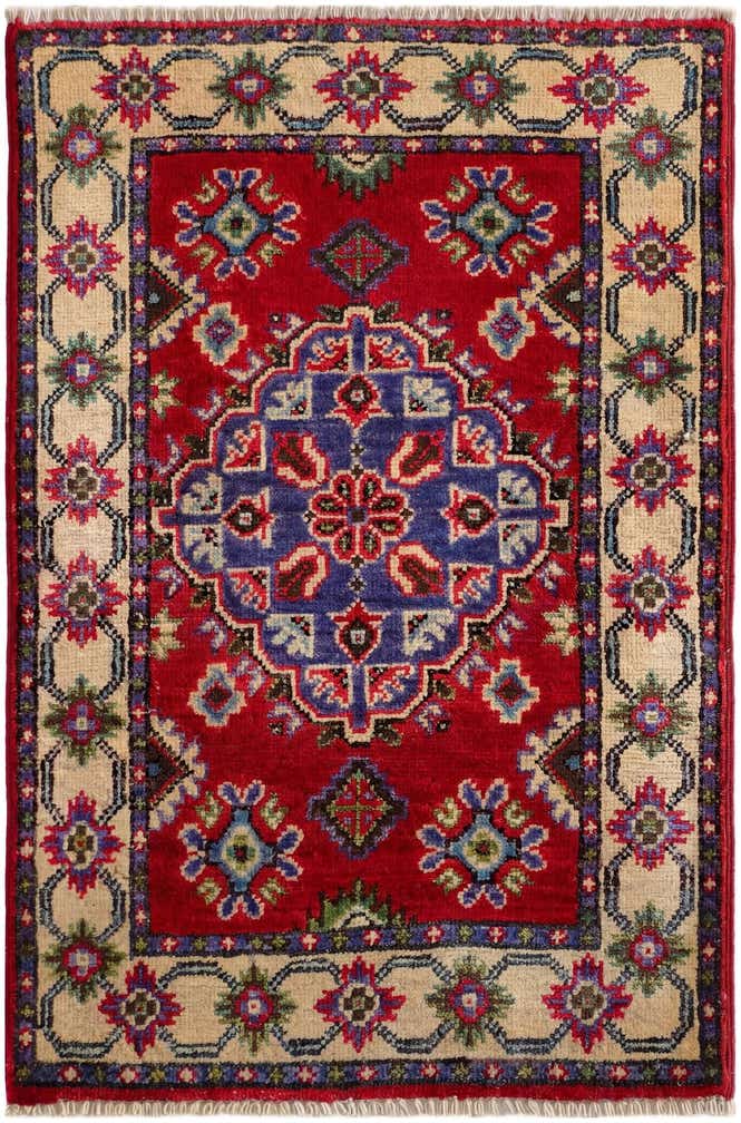 2' x 3' Hand Knotted Kazak Rug
