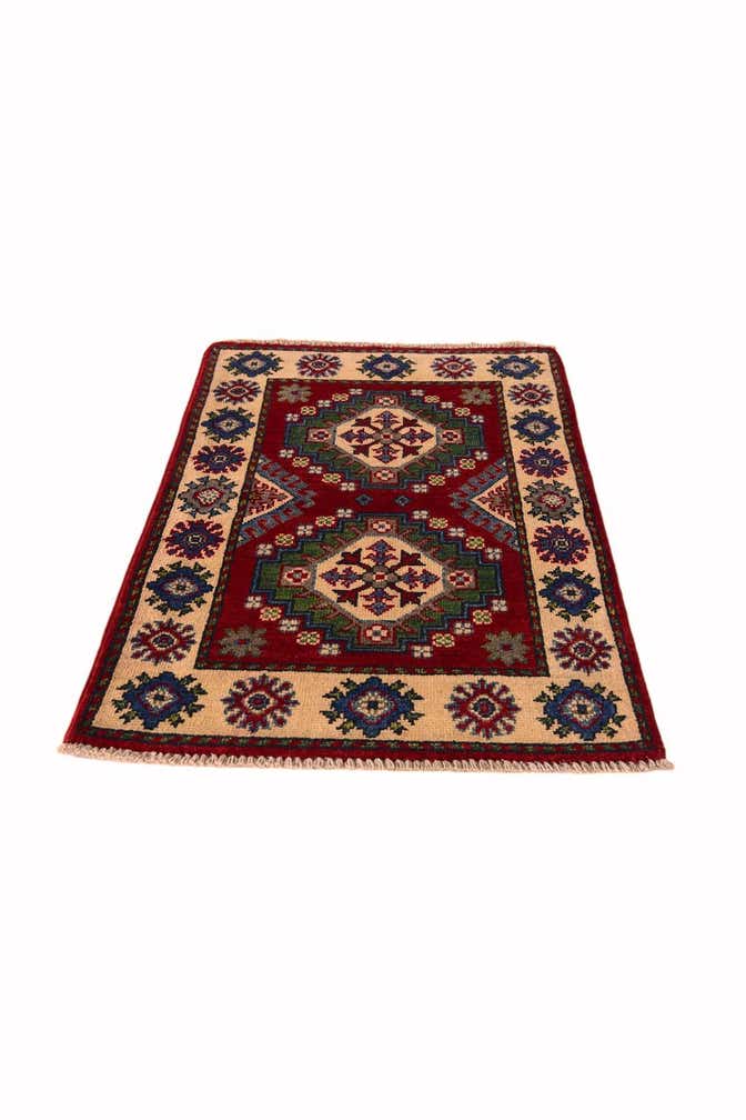 2' x 3' 1 Hand Knotted Kazak Rug