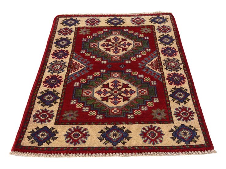 Detail image of 2' x 3' 1 Hand Knotted Kazak Rug