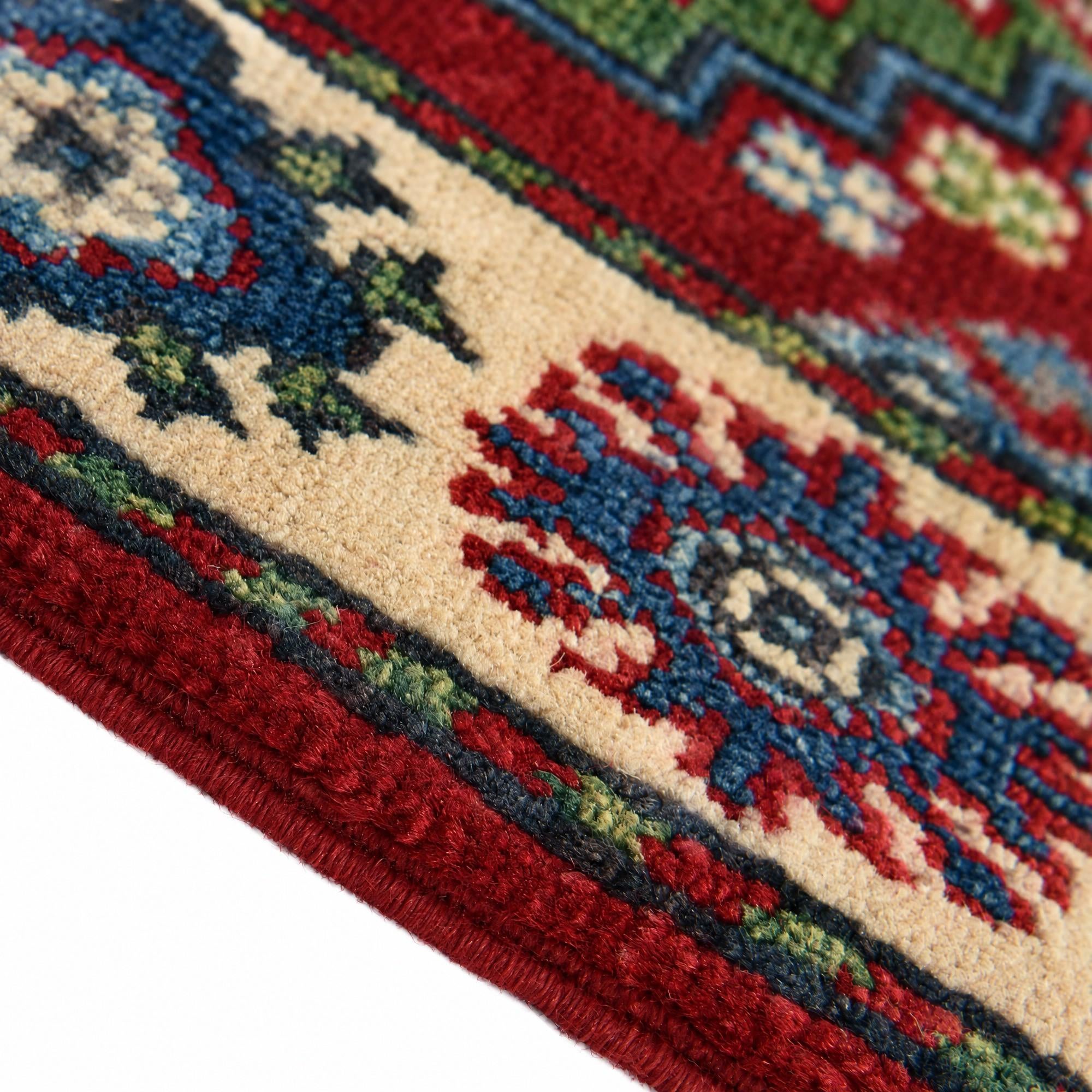 60cm x 95cm Hand Knotted Kazak Rug