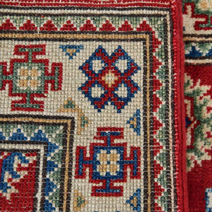 65cm x 90cm anudado a mano Kazak Alfombra