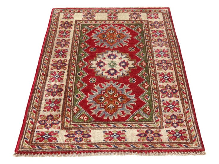 Detail image of 2' x 2' 10 Hand Knotted Kazak Rug