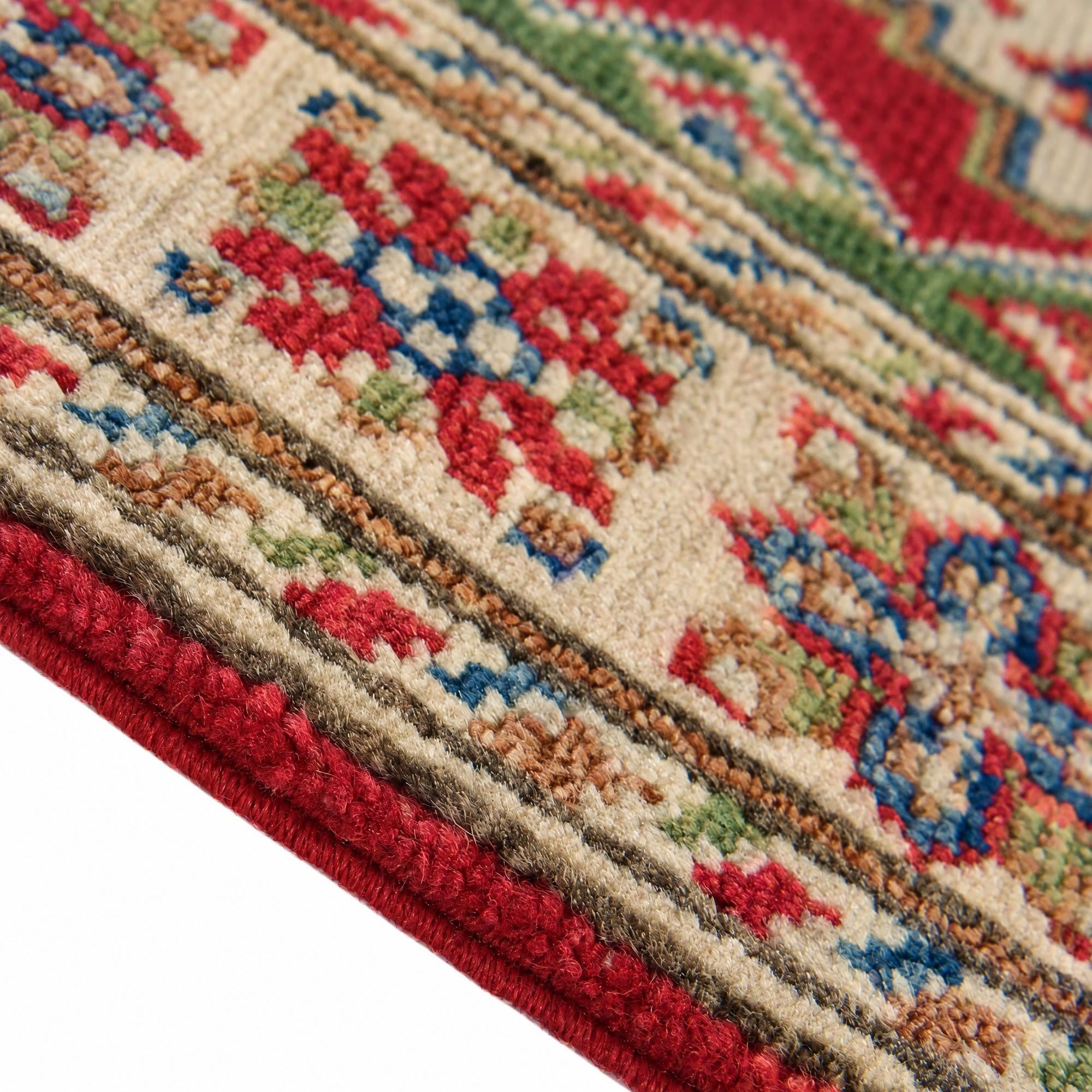 60cm x 85cm Hand Knotted Kazak Rug