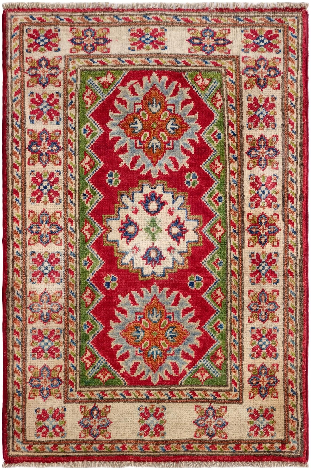 2' x 2' 10 Hand Knotted Kazak Rug