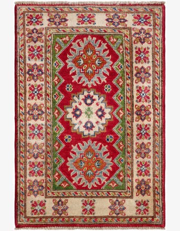 2' x 2' 10 Hand Knotted Kazak Rug