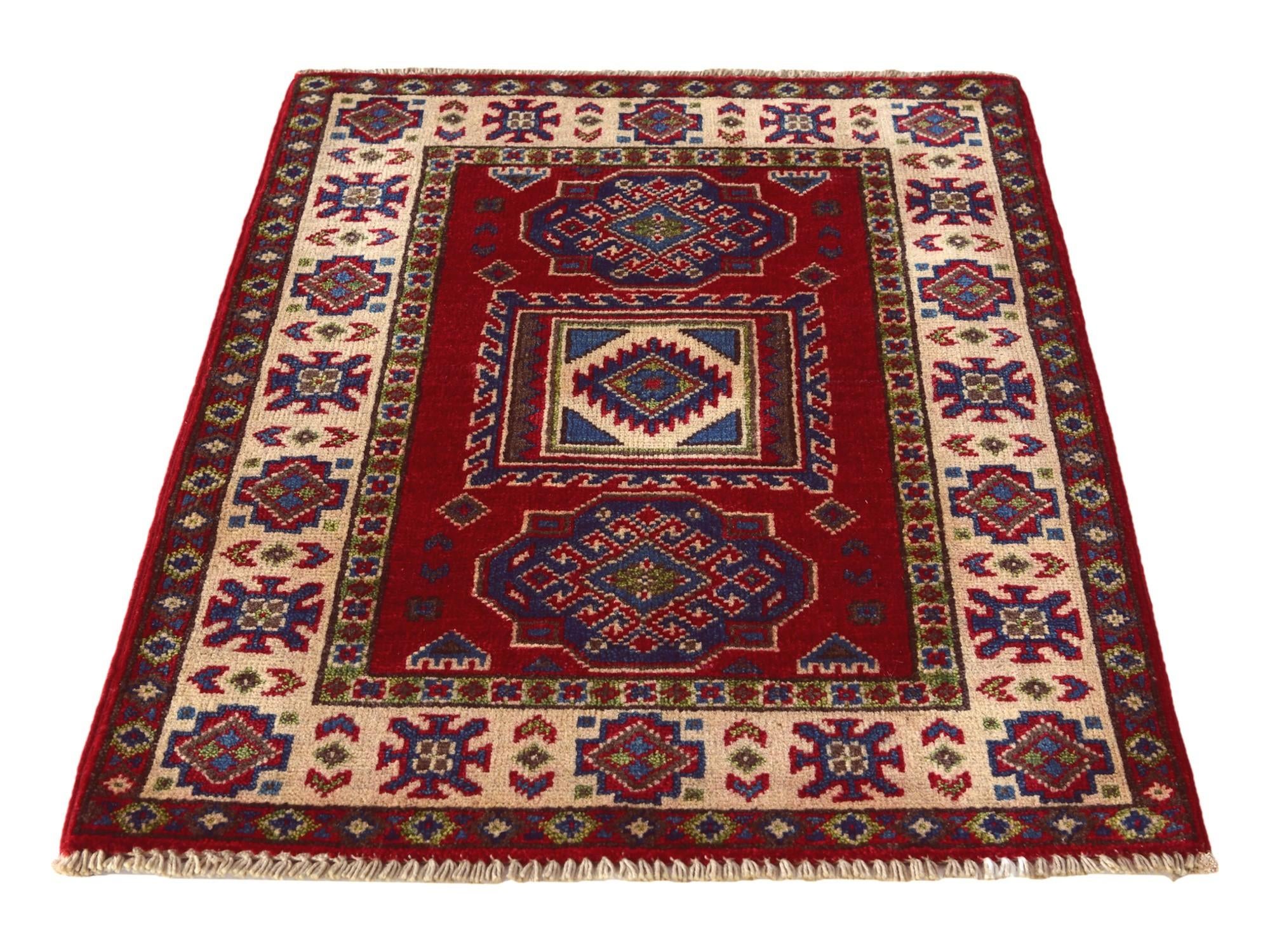 2' 1 x 2' 10 Hand Knotted Kazak Rug