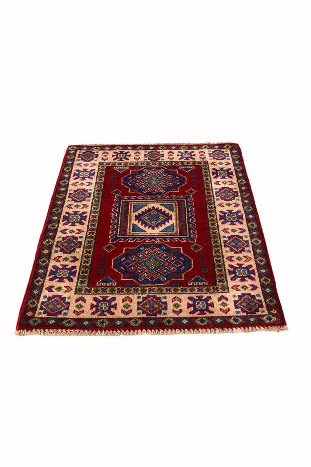 Detail image of 2' 1 x 2' 10 Hand Knotted Kazak Rug