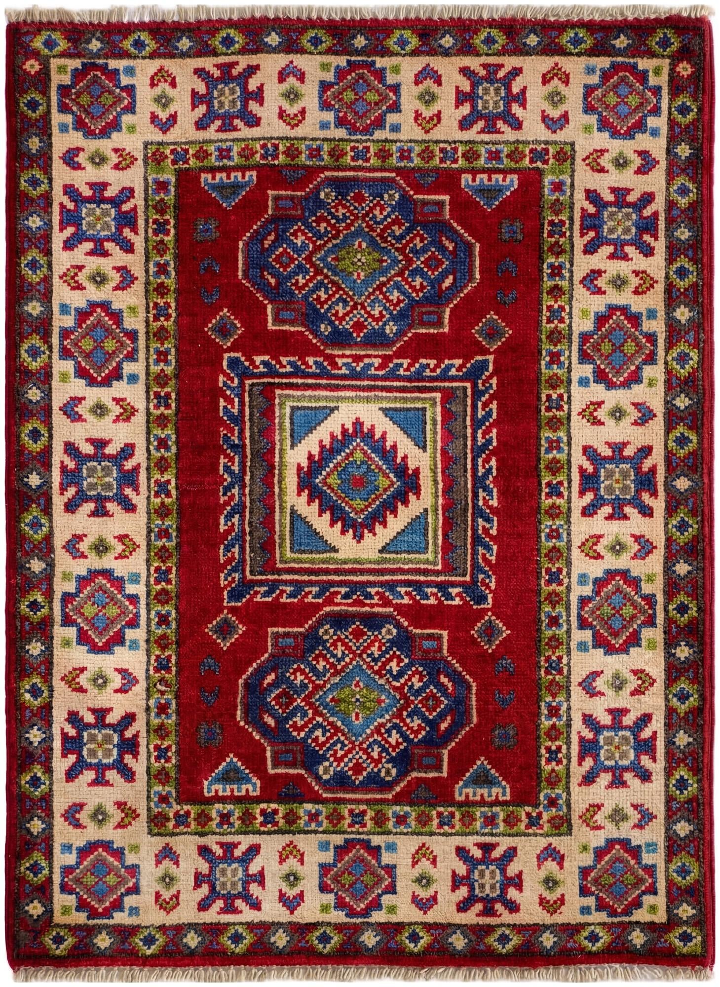 2' 1 x 2' 10 Hand Knotted Kazak Rug