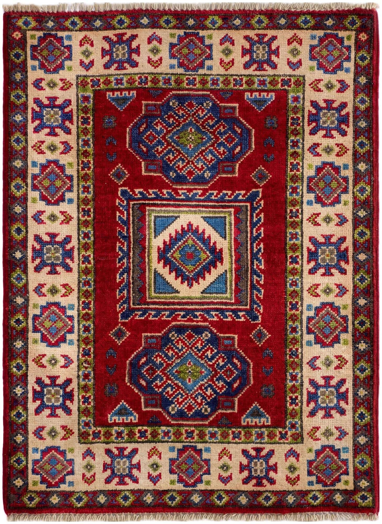 2' 1 x 2' 10 Hand Knotted Kazak Rug