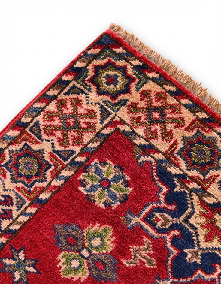 Detail image of 2' x 2' 7 Hand Knotted Kazak Rug