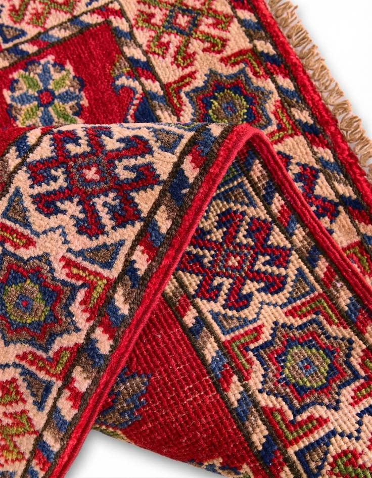 Detail image of 2' x 2' 7 Hand Knotted Kazak Rug