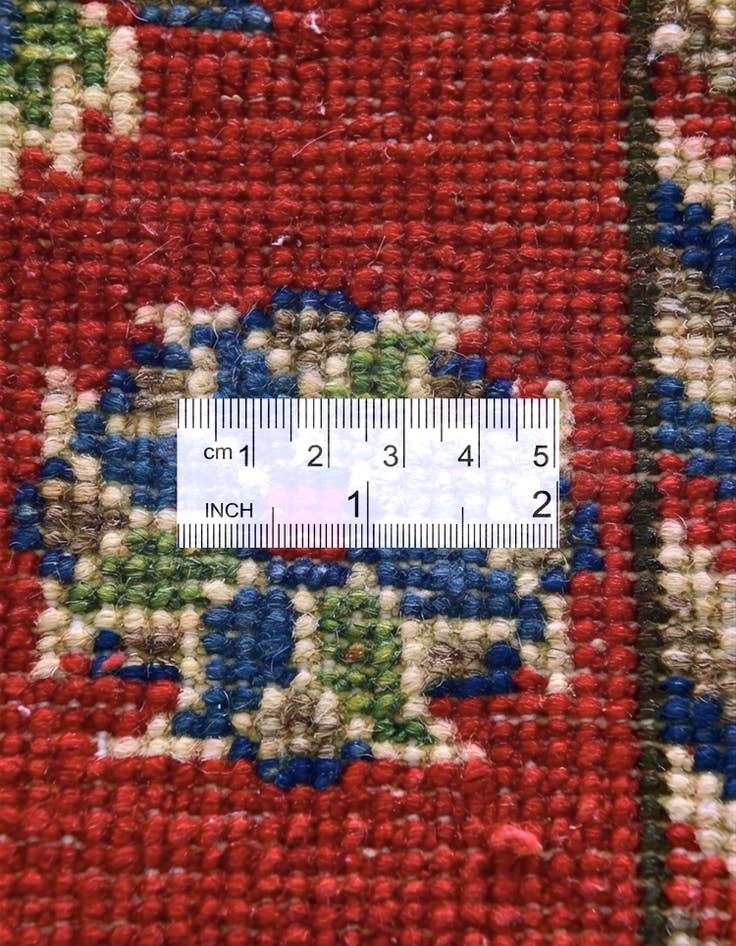 Detail image of 2' x 2' 7 Hand Knotted Kazak Rug