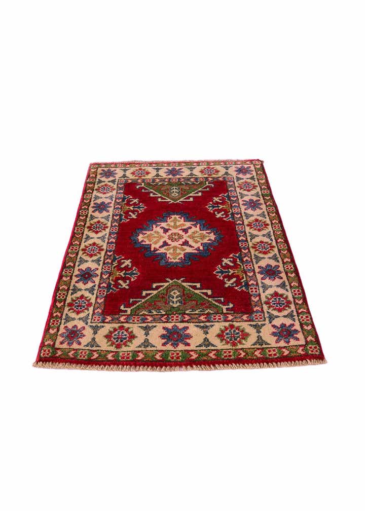 2' 1 x 3' 4 Hand Knotted Kazak Rug