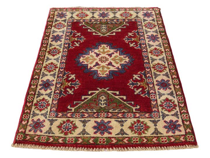 2' 1 x 3' 4 Hand Knotted Kazak Rug