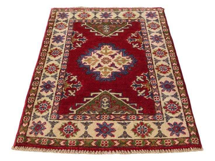 Detail image of 2' 1 x 3' 4 Hand Knotted Kazak Rug