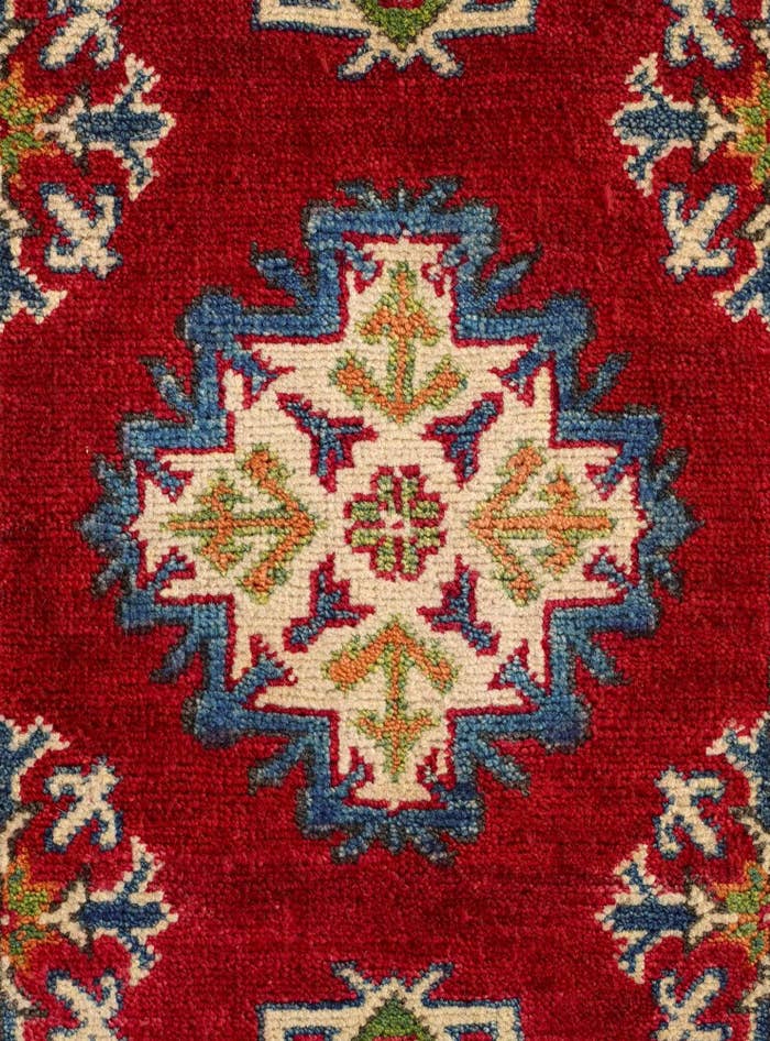 Detail image of 2' 1 x 3' 4 Hand Knotted Kazak Rug