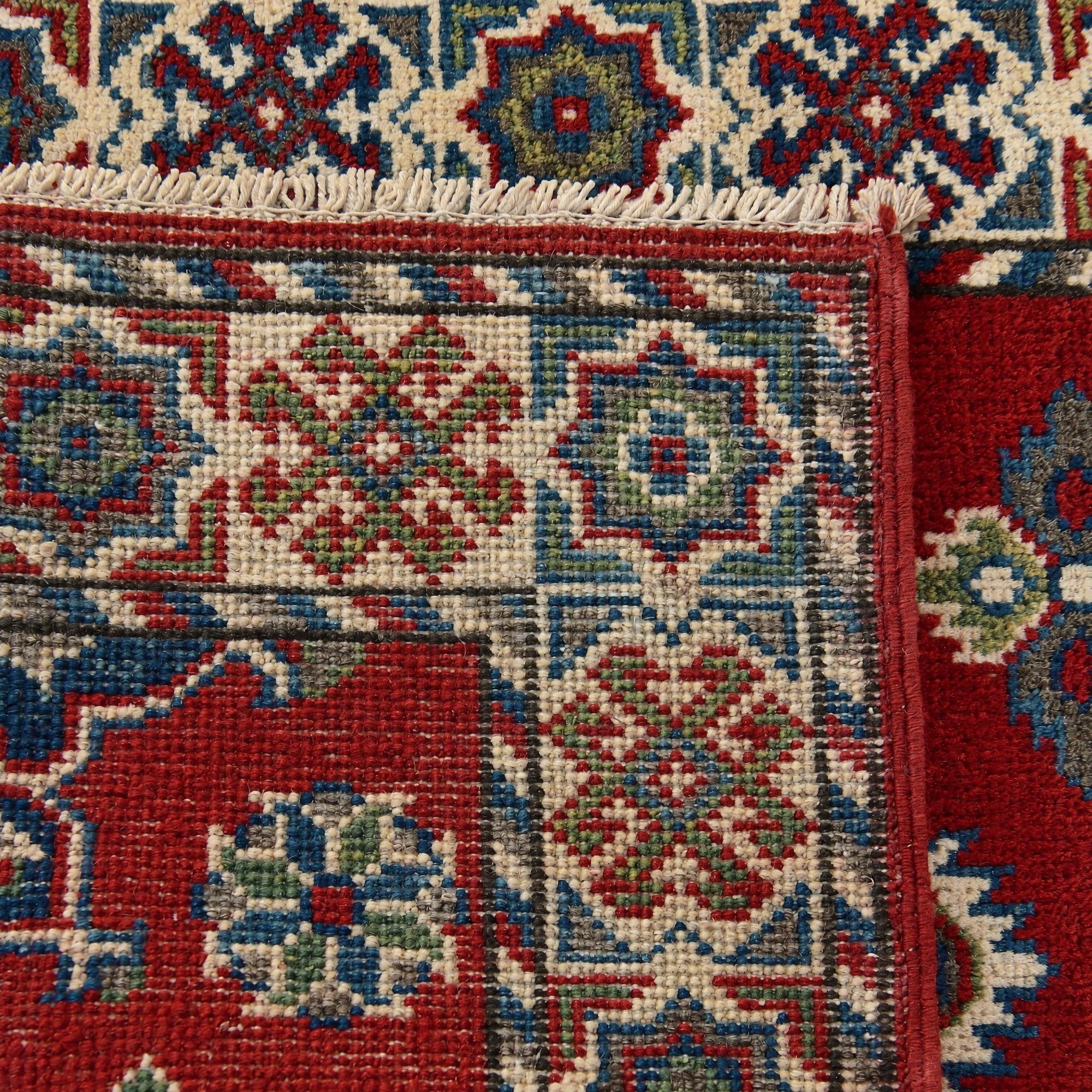 Detail image 12 of 12: 2' x 2' 9 Hand Knotted Kazak Rug