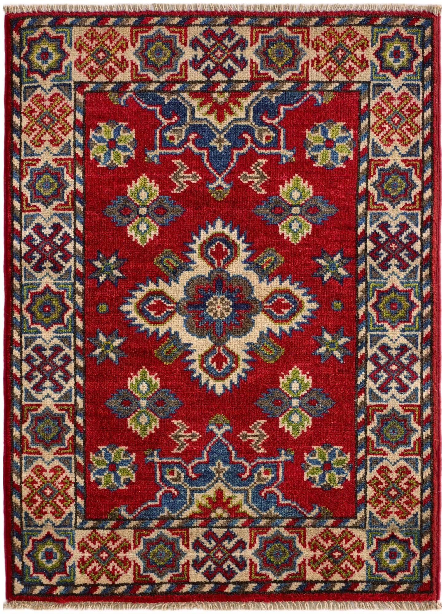 2' x 2' 9 Hand Knotted Kazak Rug