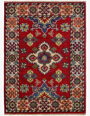 2' x 2' 9 Hand Knotted Kazak Rug