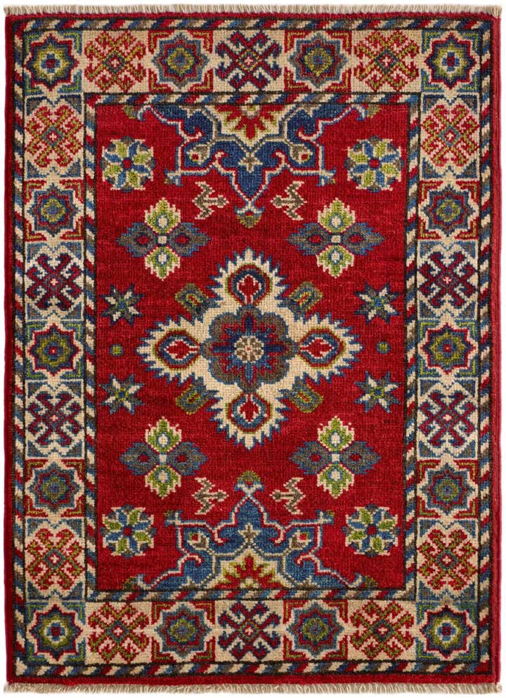 2' x 2' 9 Hand Knotted Kazak Rug