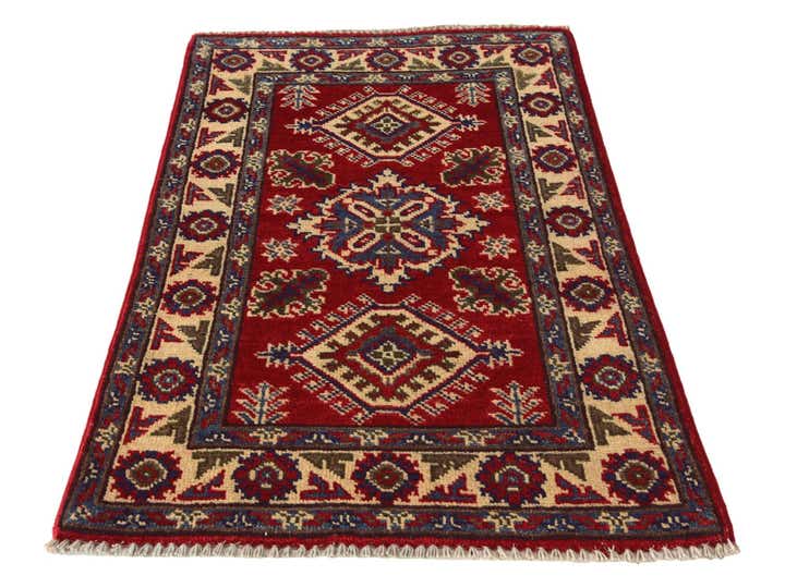 1' 11 x 2' 11 Hand Knotted Kazak Rug
