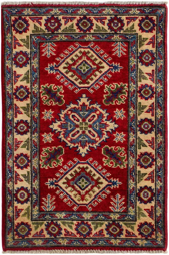 1' 11 x 2' 11 Hand Knotted Kazak Rug