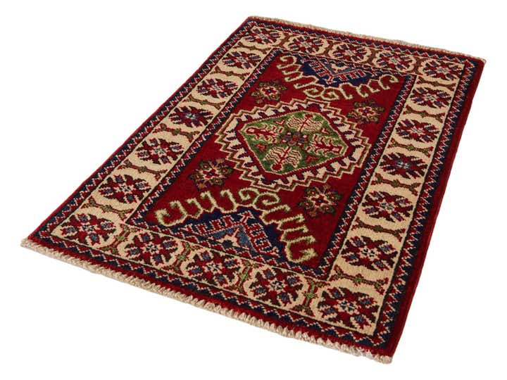 1' 11 x 2' 11 Hand Knotted Kazak Rug