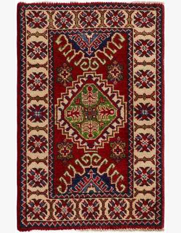 1' 11 x 2' 11 Hand Knotted Kazak Rug