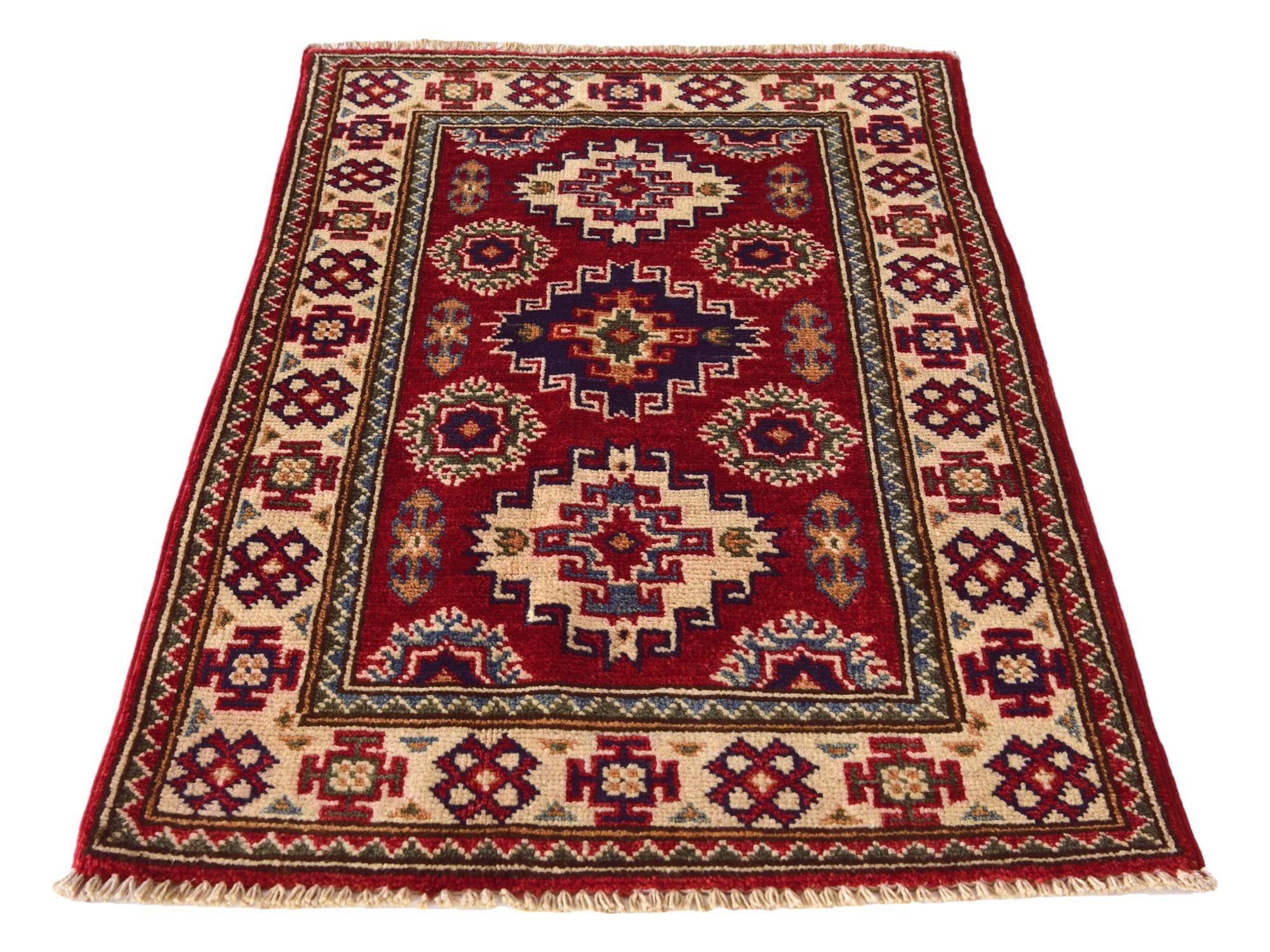 2' 1 x 3' 3 Hand Knotted Kazak Rug